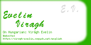 evelin viragh business card